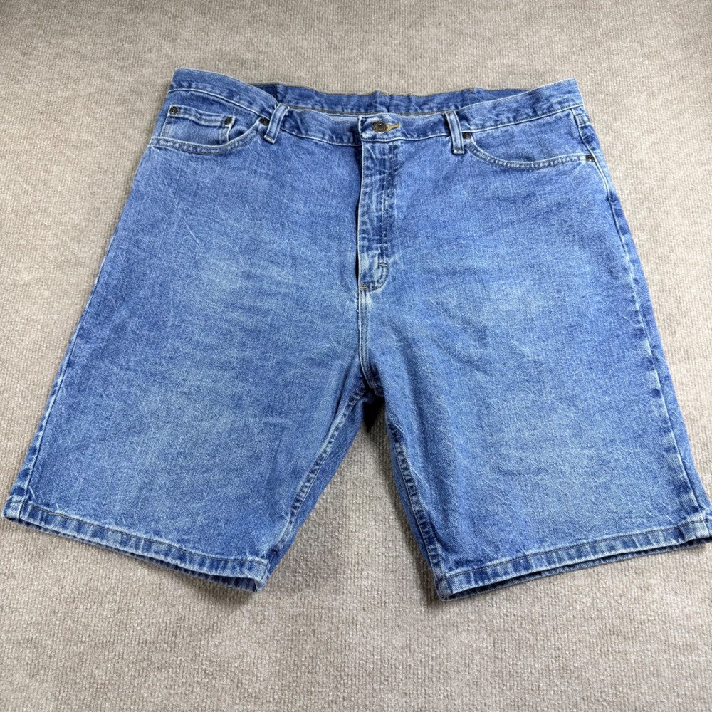 Wrangler Relaxed Fit Denim Shorts Mens‎ 40 Blue Cotton 606W4MS Medium Wash